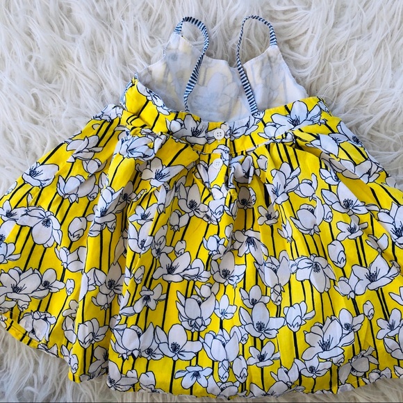 Old Navy Yellow Poppy Sundress, 3-6mos - Picture 4 of 7